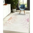 thumbnail image 4 of Dahlia Flower Decorative Rug, Simplistic Drawing of Bushy Sunflower Daisy Like Large Petals Image Print, Quality Carpet for Bedroom Dorm and Living Room, 6 Sizes, Purple Marigold, by Ambesonne, 4 of 4