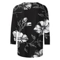 thumbnail image 6 of Fewfanhot Women's Tops, Tees & Blouses Casual Fashion Printed Casual Round Neck Summer Outfits Early Fall Fashion Spring Clothes, 6 of 6