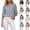 #0097-Blue, variant on Women V Neck Roll Up Sleeve Button Front Cardigan Loose Fit Casual Daily Cover Up Soft Lightweight Everyday Linen Outerwear with Relaxed Hem