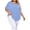 Light Blue, variant on Plus Size Top for Women Swiss Dot Top V-Neck Blouse with Short Sleeve Casual Work Summer Tops