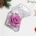 thumbnail image 3 of 1 pieza de flor preservada, rosa de la eternidad, rosa nunca marchita, regalo para el cumpleaños y aniversario del día de San Valentín con caja de regalo con cajón (morado claro), 3 of 4