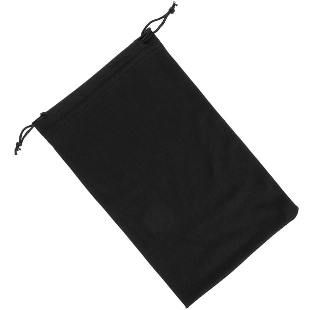 BESTYASH Black Ski Goggle Bag Lightweight Soft Drawstring Pouch for Outdoor Sunglasses Storage