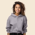 thumbnail image 3 of Dalix Astronaut Embroidered Fleece Cropped Hoodie Cold Fall Winter Women in Storm Gray L Large, 3 of 5