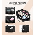 thumbnail image 3 of Bolso de mano Marvolia, grande y ligero, 16 litros, para mujer, color negro, 3 of 7
