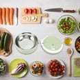 thumbnail image 4 of Destinatero para comida caliente, lonchera con aislamiento redondo de acero inoxidable, caja plano para comida caliente con orificios transportables y ergonómico para picnic, 4 of 7