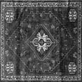 thumbnail image 1 of Ahgly Company Indoor Square Persian Gray Traditional Area Rugs, 5' Square, 1 of 1