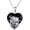 B-Skull Lover, variant on Skull Snake Necklace 925 Sterling Silver Black Heart Crystal Skull Pendant, Gothic Skeleton Snake Necklace Goth Punk Jewelry Gifts for Men Women Birthday Halloween