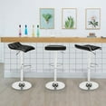 thumbnail image 2 of Bar Stool Barstools Bar Chairs Counter Height Adjustable Swivel Stool with Back PU Leather Kitchen Counter Stools Set of 2 Dining Chairs, 2 of 8