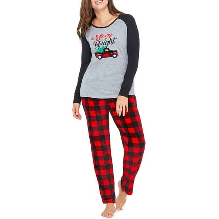 

Holiday #FamJam Women s Pajamas Merry Bright Sleep Set - NWT