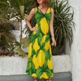 thumbnail image 2 of Delicious Lemon Vestido Sin Mangas Para Mujer, Traje De, Ropa De Cumpleaños, Verano, 2 of 5