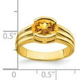thumbnail image 2 of Primal Gold 14 Karat Yellow Gold 8x6mm Oval Citrine Ring, 2 of 4