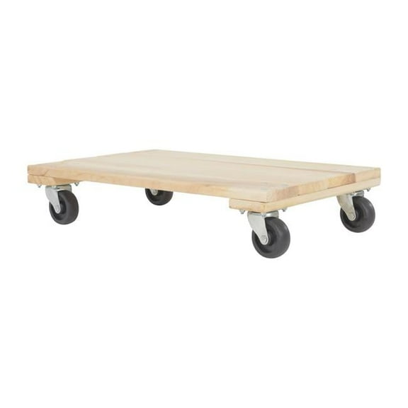 Vestil Manufacturing HDOS-1624-9-E 16 x 24 in. Economy Solid Hardwood Dolly - 0.9K lbs