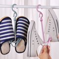 thumbnail image 1 of facefd Balcony Windproof Shoes Drying Rack Multi-functional Rotary Hanging balcony shoes hanger Shoes Hanger Double Hook Drying Rack, 1 of 9