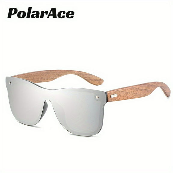 PolarAce Unisex Full Frame Sunglasses With High-end Polarized Wooden Frames, Colorful Sunglasses For A Stylish Look.