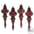 thumbnail image 4 of Vickerman 7" Burgundy 4-Finish Finial Ornament, 8 per Box, 4 of 5