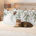 thumbnail image 3 of Christmas Botanical Outdoor Pillow Covers 20"x12" Set of 2,Waterproof Throw Pillow Covers for Patio Furniture,Eucalyptus Leaves Xmas Pinecone Cotton Decorative Cushion Pillowcases for Garden Sofa, 3 of 9