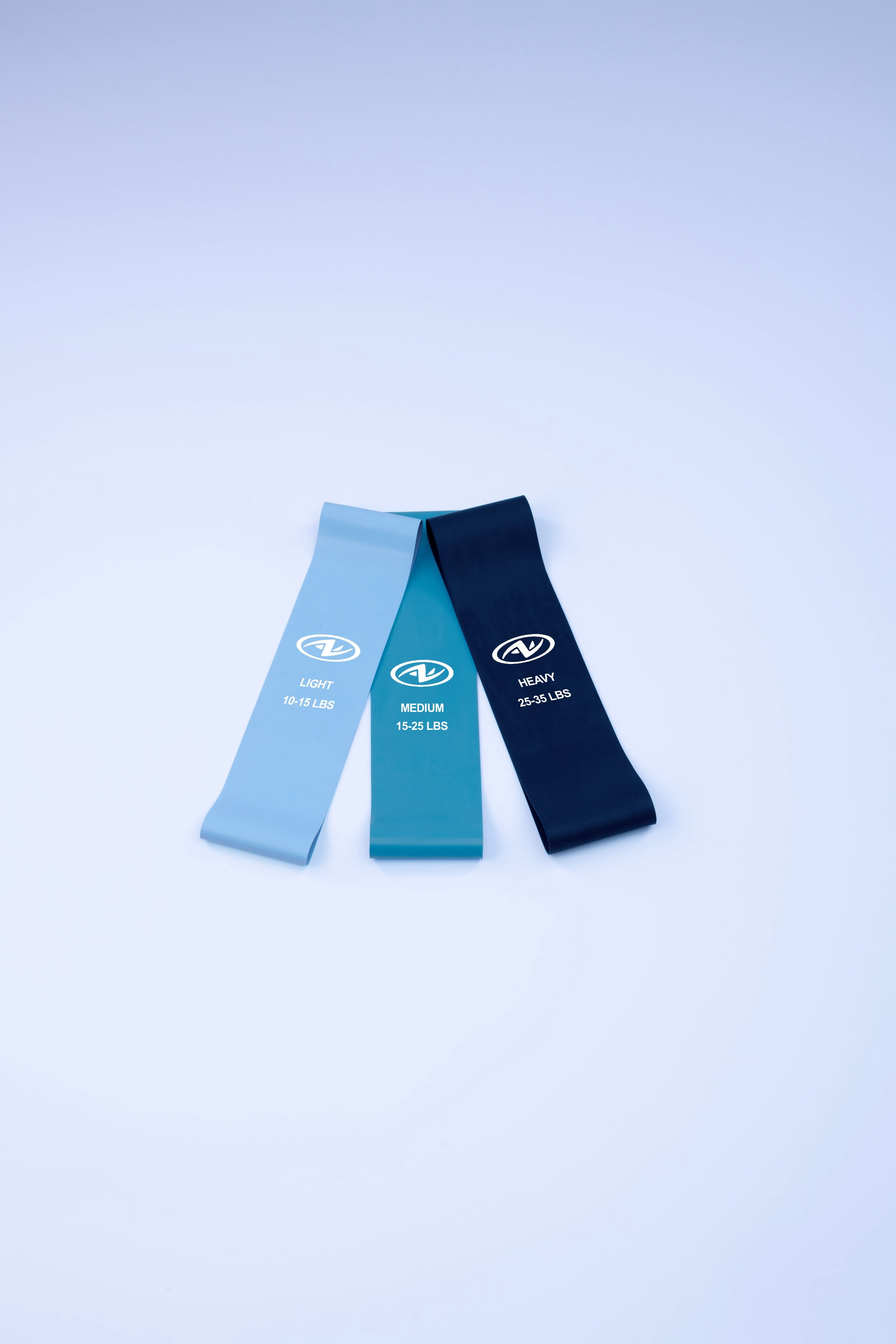 Athletic Works Mini Loop Bands, Latex Free Material, Set of  3 Levels : Light, Medium, Heavy
