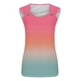 thumbnail image 3 of qucoqpe Summer Sleeveless Tank Tops for Women Fashion Casual Loose Fit Crew Neck Camisole Blouses Trendy Gradient Color Tunic Shirts, 3 of 6