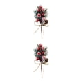 thumbnail image 4 of Advancent 2021 nueva rama de pino de nieve falsa de 17CM, decoración de Navidad de plástico, rama de pino de nieve Artificial DIY, novedad de 2021 Type1 NO1 Advancent CBP041761, 4 of 6