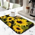 thumbnail image 2 of Washable Rubber Sunflower Cute Floral Dish Drying Mats for Kitchen Counter Home Large Coffee Bar Pad Accessories and Decor for Utensils Stemware 19.5''x12'', 2 of 7