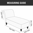 thumbnail image 3 of Housse de Chaise Longue en Velours 2024 Extensible Sans Accoudoirs pour Fauteuil Inclinable, Housse de Sofa Noire, 3 of 7
