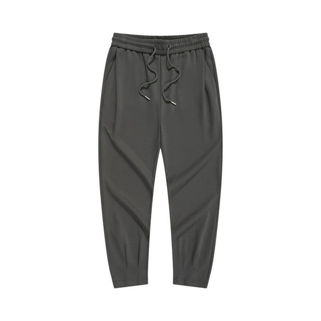 Pantalones largos para hombre, color liso, con bolsillos ajustados, pantalones largos, pantalones de algodón para hombre.