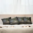 thumbnail image 4 of Ambesonne Antique Throw Pillow Cover 4 Pack, Abandoned Grunge, 16", Grey Green, 4 of 5