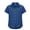 00#&-Dark Blue1882, variant on Kiijoy Girls Short Sleeve Button Down Shirt Summer Casual Lightweight Shirt, 5-6 Years