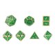 thumbnail image 1 of Juego de dados poliédricos, juego de mesa de metal de 7 piezas, dados de metal, dados poliédricos rodantes, rendimiento de alta gama, 1 of 8