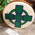 thumbnail image 2 of Roosebeck Celtic Cross Red Cedar Bodhran Drum w/Tipper, 2 of 4