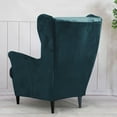thumbnail image 5 of Skksst Wingback Sofa Cover Plush Velvet Armchair Slipcover 2-Pieces Stretch Furniture Portector, 5 of 7