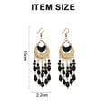 thumbnail image 2 of Bohemian National Style Earrings Long Vintage Tassel Bead Earrings, 2 of 5
