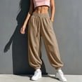 thumbnail image 6 of Khunlpohl Elastic Waist Sweatpants for Womens Drawstring Casual Loose Joggers Pants Plain Trendy Workout Sports Trousers with Pockets, 6 of 9