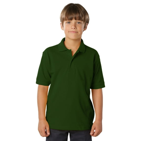 BlueGeneration Youth Soft Touch Pique Polo - Hunter Extra Large Solid