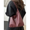 thumbnail image 6 of LAVA Hobo Bag Purses for Women, Soft Shoulder Bag Vegan Leather Tote Slouchy Handbag with Pouch (Red), 6 of 7