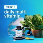 Snap Supplements Men's Daily Multivitamin with Vitamins and Minerals, 60 Capsules, Adult Dietary Supplement, Convenient Daily Capsule Formula, Designed for daily nutrition and energy support