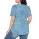 thumbnail image 5 of Tops de Ajuste Suelto para las Mujeres de Manga Corta Cuello Redondo Color Sólido, Estante de Imitación de Moda Casual, 5 of 8