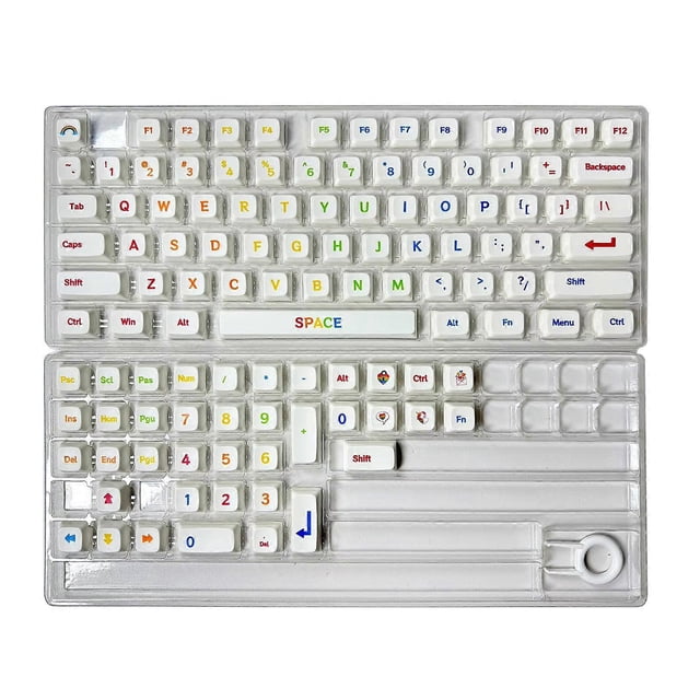 New 113keys PBT XDA Height Color Keycaps Lovely Keycap Set for Game Mechanical Keyboard Switches Layout