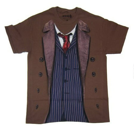 Doctor Who Mens David Tennant 10th Doctor Costume T-Shirt
