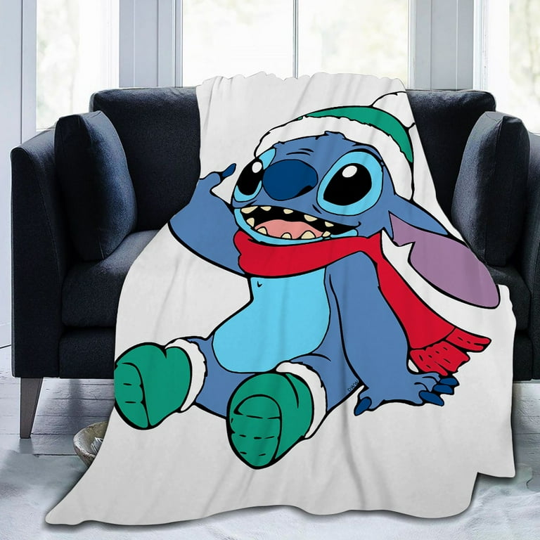  Stitch Blanket for Kids Cute Cartoon Stitch Decor Throw Blanket  Gifts for Girls Boys Super Warm Soft Plush Lightweight Fleece Flannel  Blanket Winter Couch Bedding Blanket for Kids Adults Women 50x60 