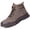 Brown, variant on AUXDIQ Safety Trainers Men Women Steel Toe Cap Work Shoes Comfy Construction Industrial Sneakers