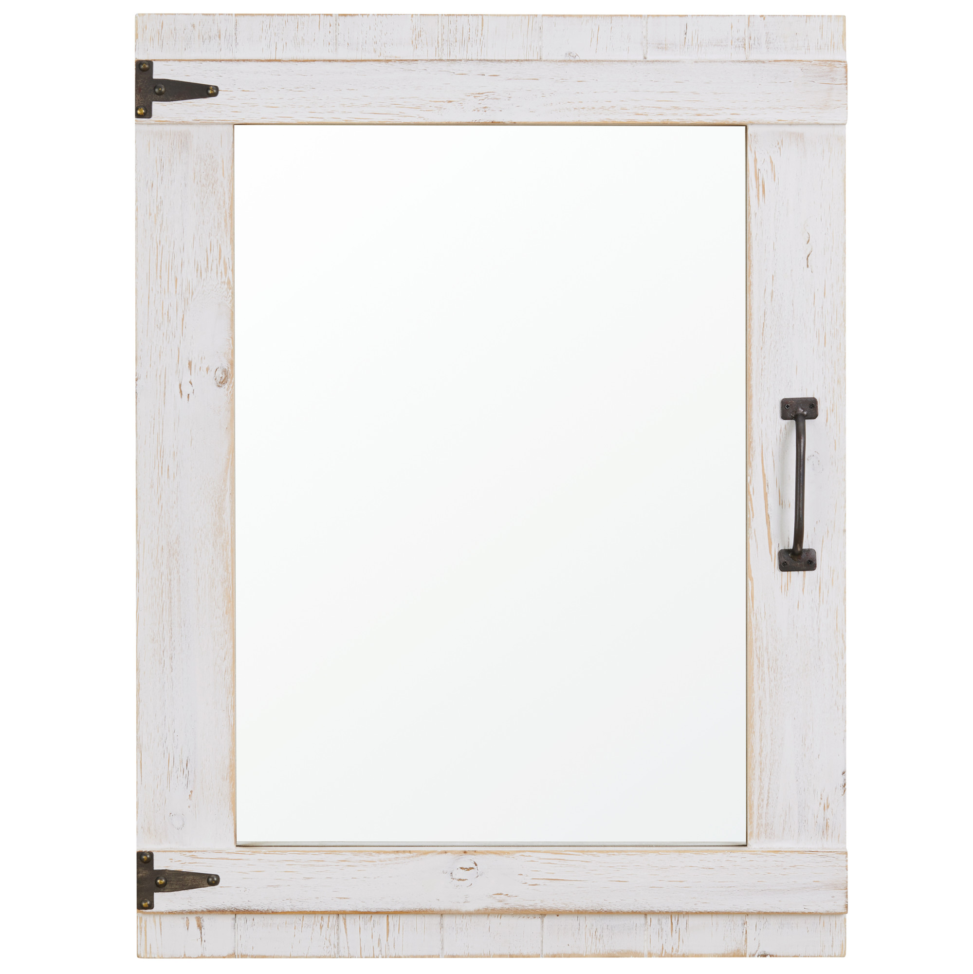 FirsTime  Co. Weathered Barn Accent Wall Mirror, 32" x 24", Rustic Gray - 2