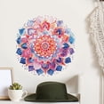 thumbnail image 1 of Adhesivos de pared con estampado de flores geométricas coloridas de mandala, 1 of 2