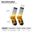 thumbnail image 2 of Cauagu Beautiful Golden Sunflower Field Print Crew Socks for Women and Men,Adult Athletic Running Socks 1-Pair Sports Socks Work Gear Socks with Moisture Wicking, 2 of 6