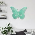 thumbnail image 4 of Figura decorativa de mariposa 3D para pared, estatua colgante, decoración de mariposas de metal para Verde, 4 of 8