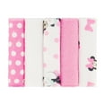 thumbnail image 5 of Disney Minnie Mouse Hooded Towel with 5 Piece Washcloth Set, Pink, 5 of 5