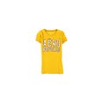 thumbnail image 1 of Aeropostale - Camiseta con adornos apilados para mujer, amarillo, extragrande Aeropostale Camiseta adornada, 1 of 1