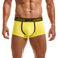 thumbnail image 2 of PEASKJP Mens Trunk Big and Tall Men's Underwear Boxer Briefs Soft Breathable Underwear for Men (Yellow,XXL), 2 of 5
