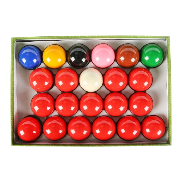 ASKA SB02 Ensemble de Balles de Snooker - Collection Complète de 22 Balles, Taille Standard Réglementaire 2-1/16 Pouces avec 15 Rouges et 6 Balles de Pointage