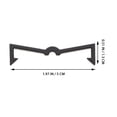 thumbnail image 2 of HAMPPLIES 50Pcs Black Plastic Pegboard Hooks Clips Secure Fixing Shelf Guard, 2 of 8